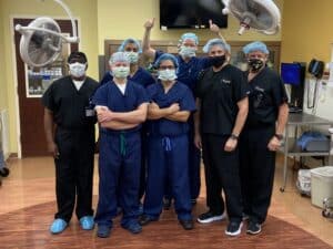 Group photo of some of the FES team